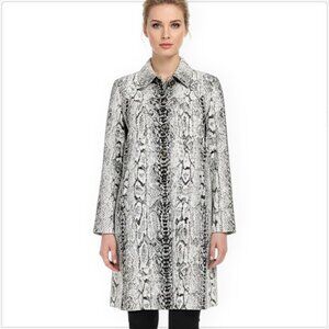 St. John Collection Snake Animal Pattern Knit Swing Jacket Coat $1595 NWT New 2